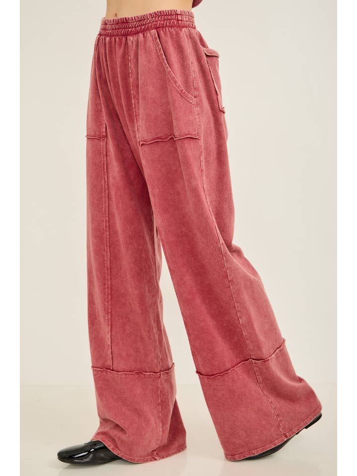 J.Her - Wholesale Pants - Women's - Mineral Washed Everyday Everywhere Terry pants HP686612