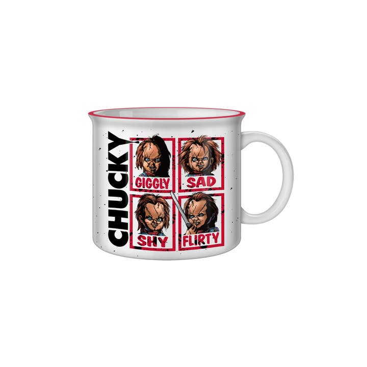 Silver Buffalo - Wholesale Coffee Mug - Chucky Emotions 20oz Ceramic Camper Mug