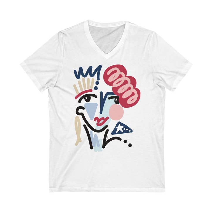 Ava ART Shirt Graphic Tee Original Art for wholesale by THERESA DELGADO