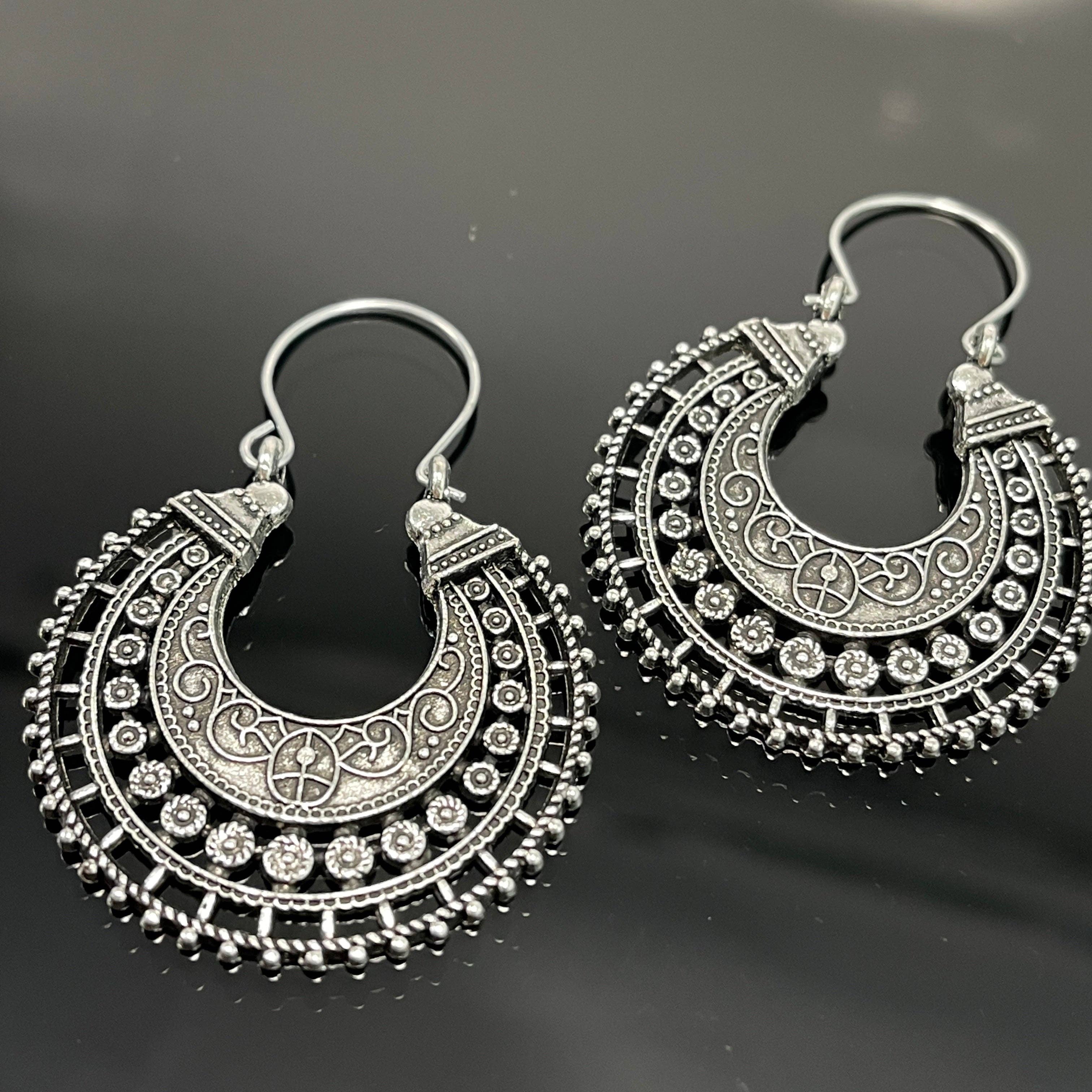 Peace Love Bling - Vendita all'ingrosso Orecchini pendenti - Orecchini a Cerchio Boho in argento Dakota Bali2