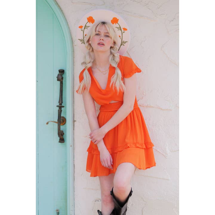 Wild as Heck – Großhandel Fedora-Hut – Damen – The Poppy (Kalifornien, Bleistiftkrempe, Unikat, Festival)1