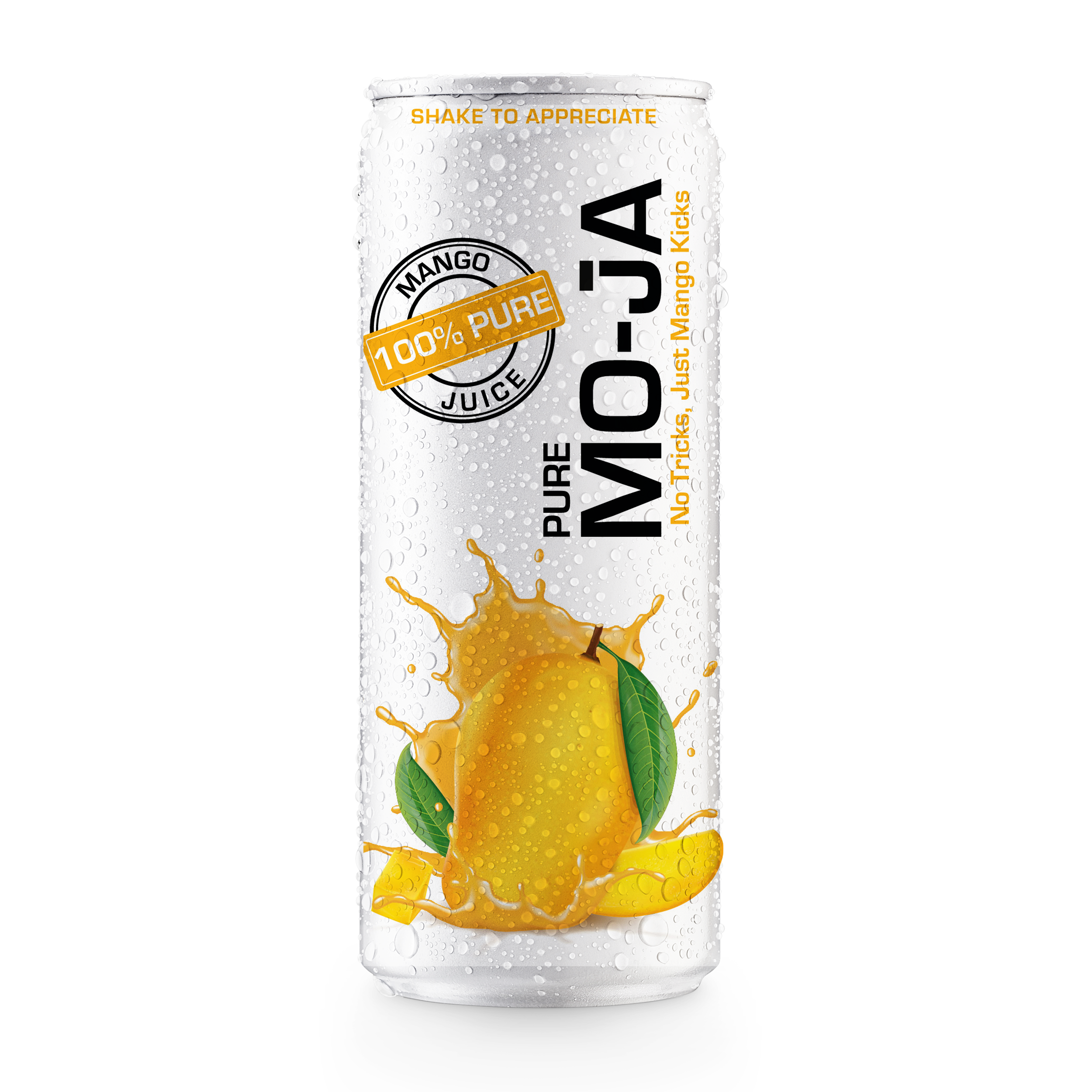 Pure Mo-Ja – wholesale Fruit juice – 100% Pure Mango Juice 320ml (Pack of 12)0