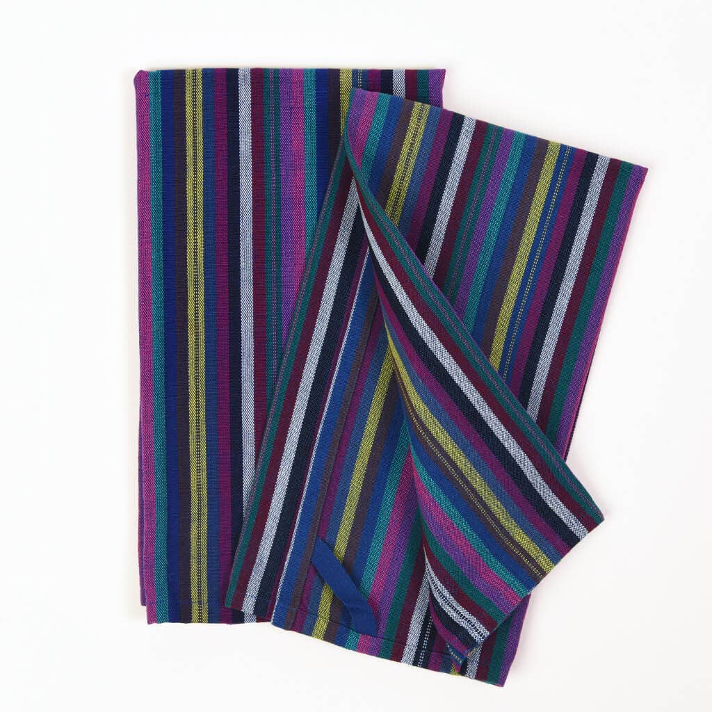 Mayamam Weavers - Wholesale Tea Towel - Hand Woven Guatemalan Kitchen Striped Towel Sets9