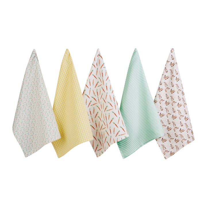 Design Imports - Wholesale Tea Towel - Hop Into Spring Assorted Dishtowels- PDQ6