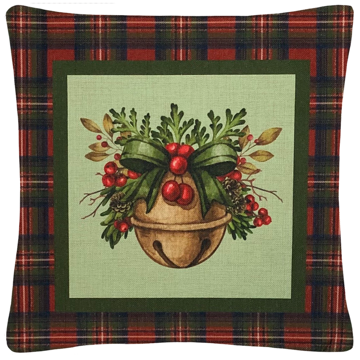 Christmas Bell Throw Pillow Cover Faire Com