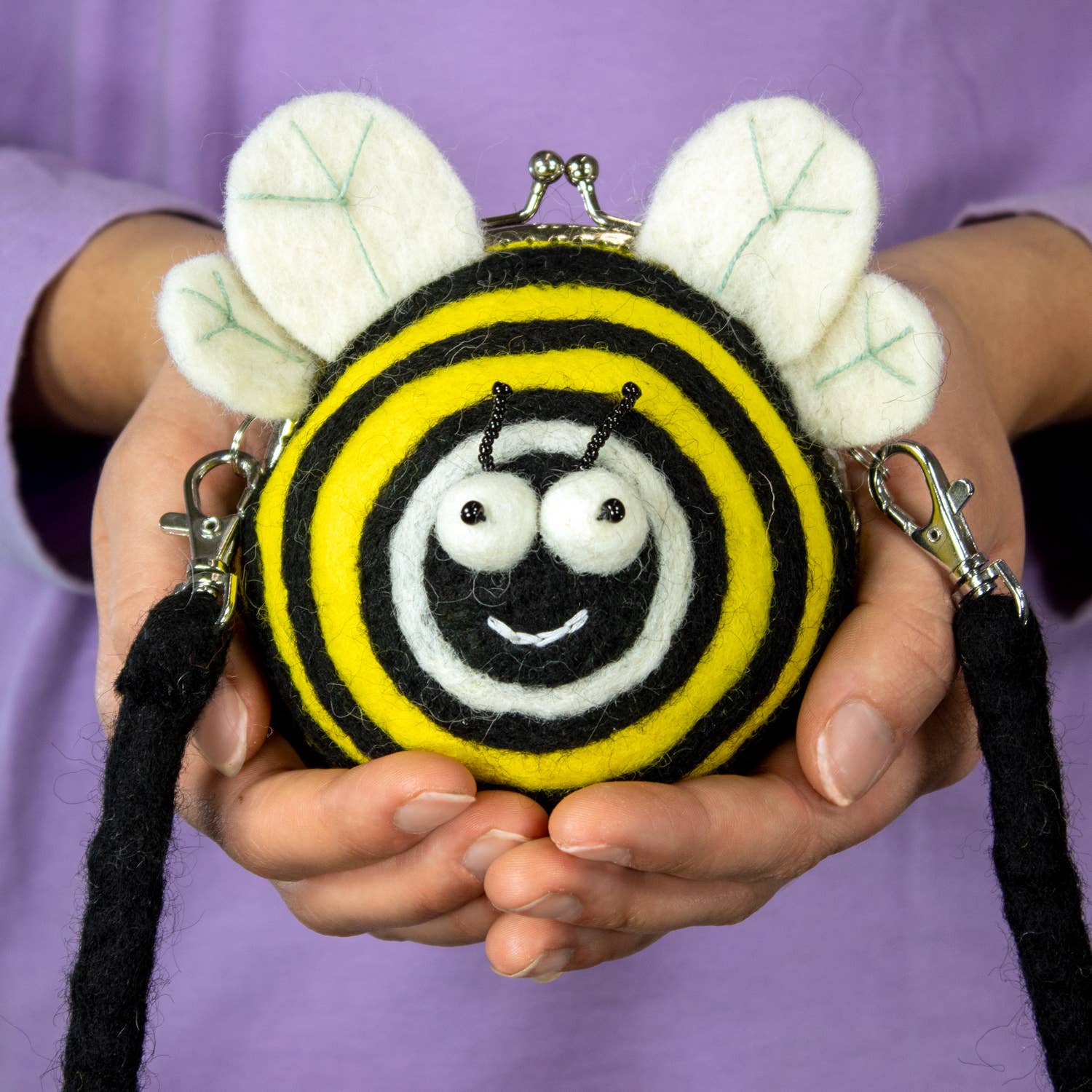 dZi Handmade - Wholesale Clutch Bag - Women's - Bumblebee Critter Clutch2