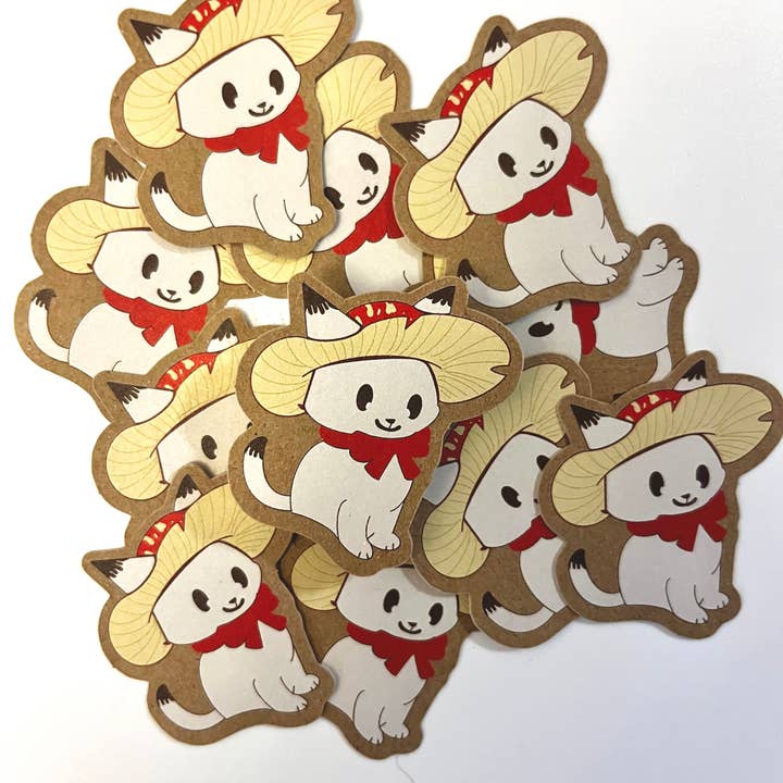 Cottagecore-Katze für den Großhandel von Southpaw Draws