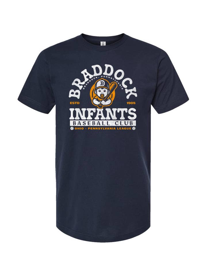 Yinzylvania - Wholesale Screen printed t-shirt – unisex - Braddock Infants Baseball - 19057