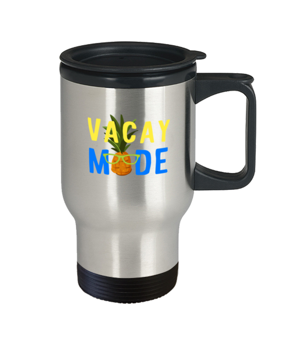 Teegarb LLC - Wholesale Insulated Mug/Tumbler - Coffee Travel Mug  Funny vacay mode pineapple1