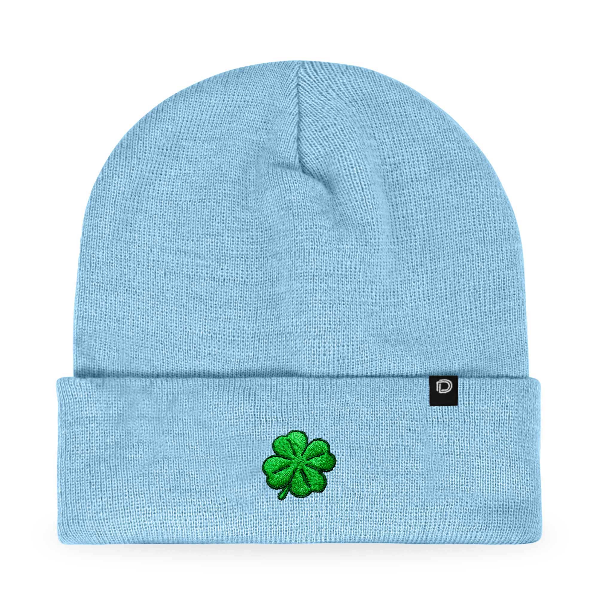 Dalix - Wholesale Beanie - Women's - Dalix Embroidered Clover Beanie Cap Cuffed Knit Hat Women12