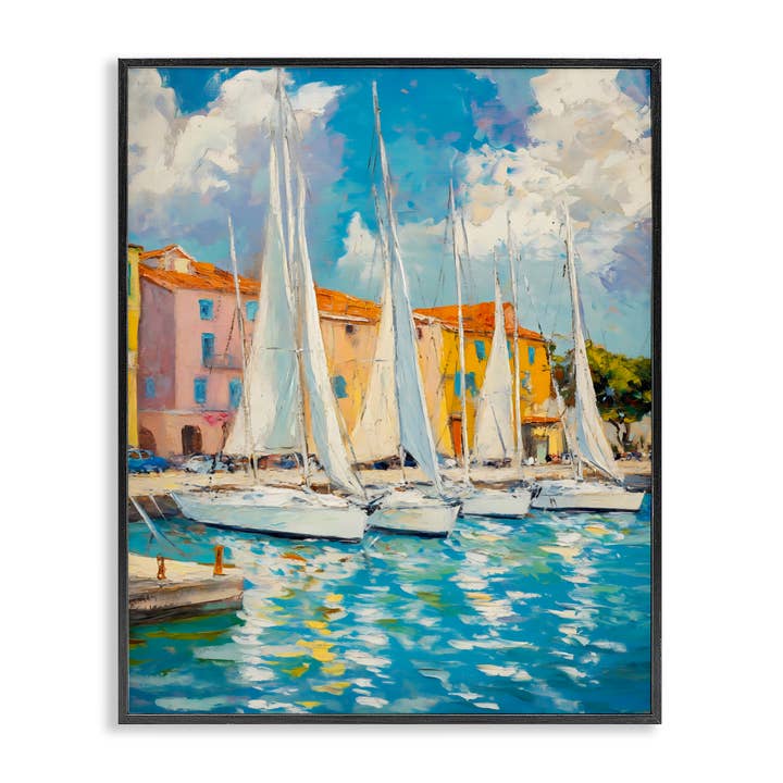 Zeil Weg Boot Haven - Ingelijste Muurkunst voor wholesale door Stupell Industries