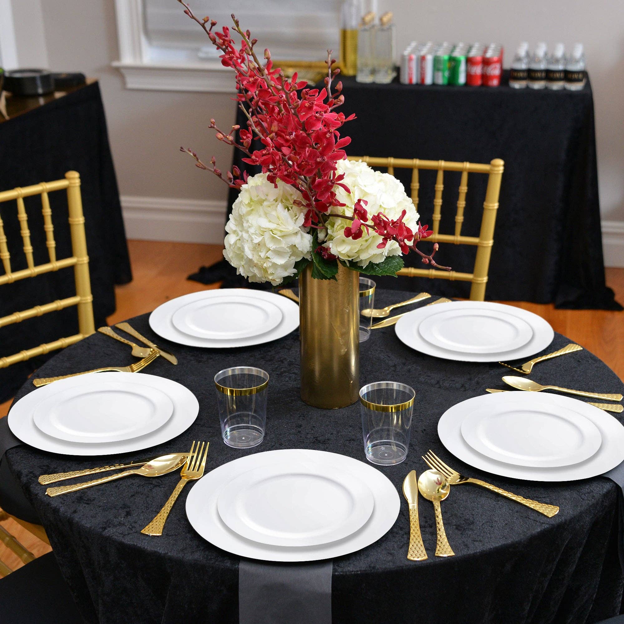 Smarty had a Party - Wholesale Disposable Plate - 6.25" White Economy Round Plastic Pastry Plates - 10 pcs8