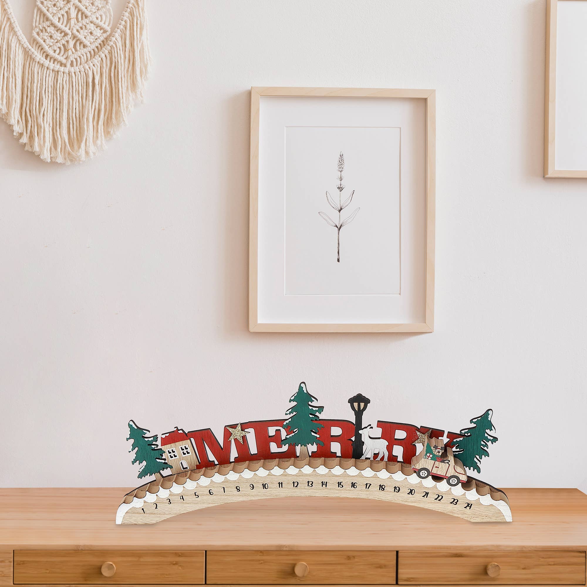 Multi Wooden Merry Countdown Calender for wholesale on Faire1