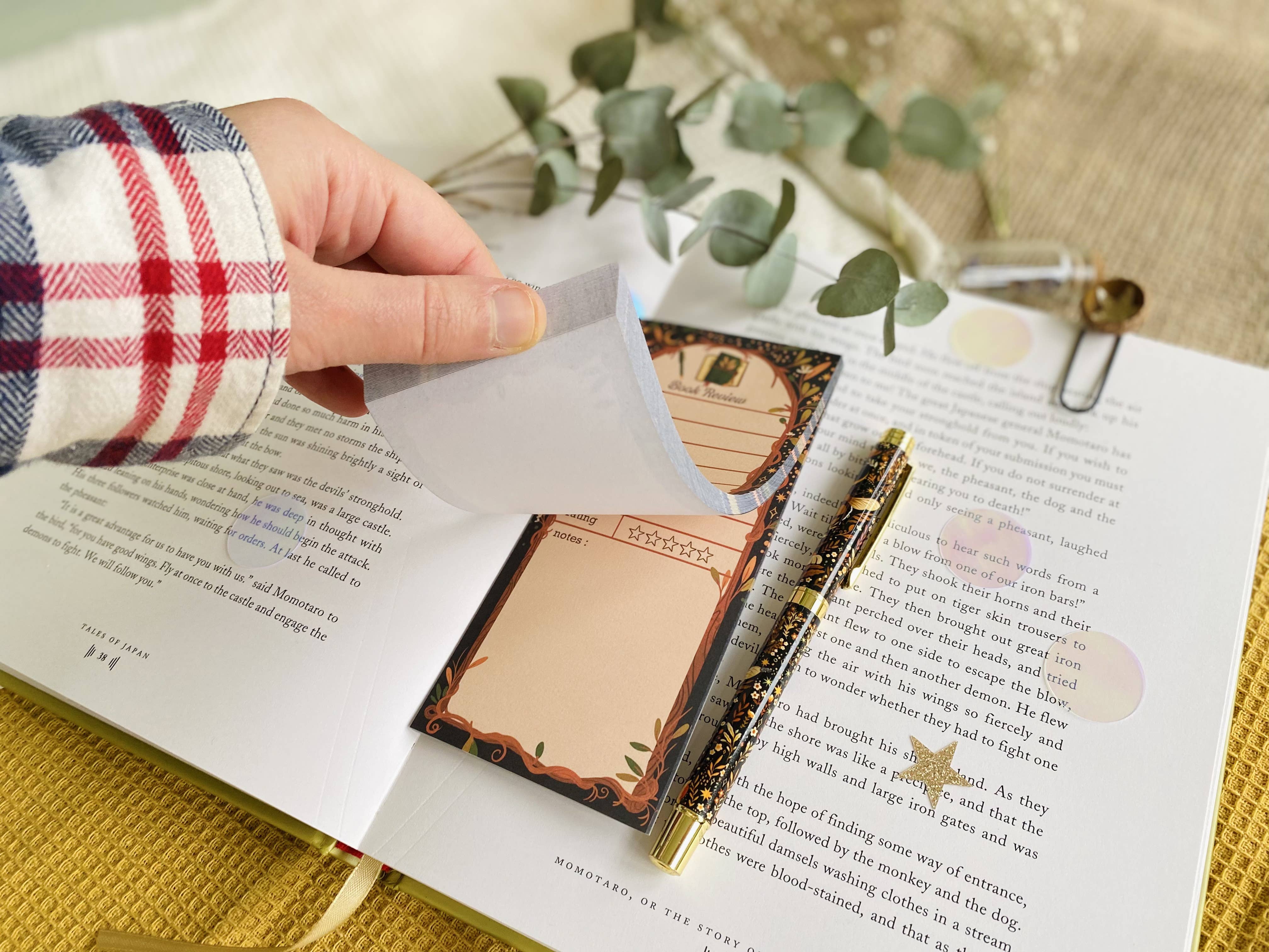 Split Moon Studios - Wholesale Notepad - Reading Tracker Mini Notepads -50 tear-off sheets B-grade3