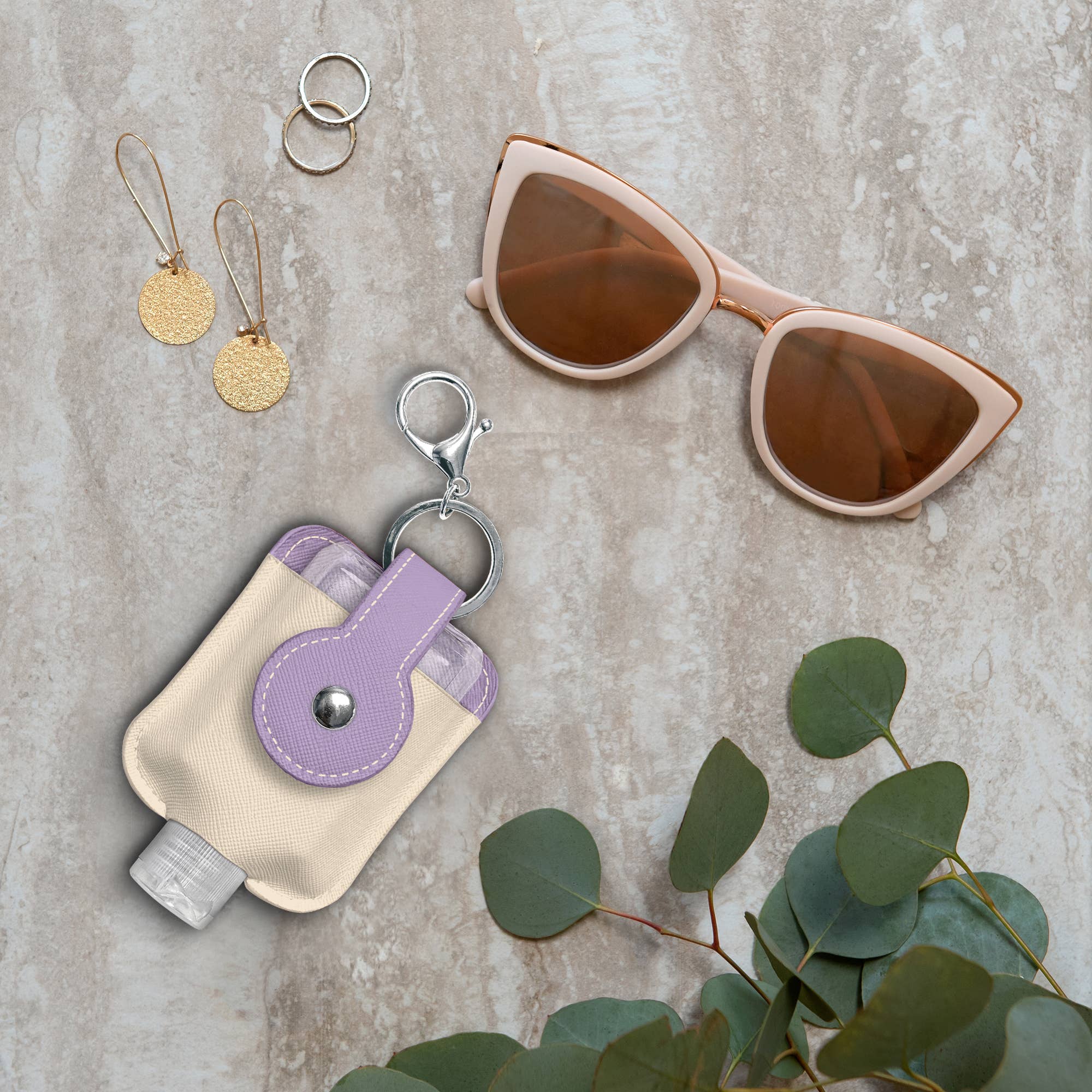 Studio Oh! - Wholesale Hand Sanitizer - Energy Flows Hand Sanitizer Holder with Travel Bottle1