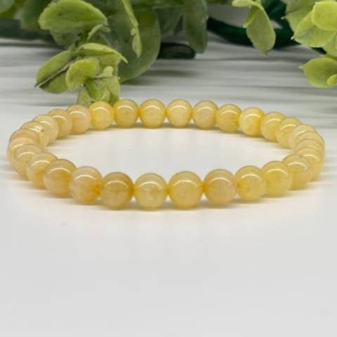 Citrine Stretchable Bracelet 6mm Beads for wholesale by Meraki Gemstones