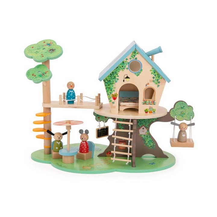 Speedy Monkey - Wholesale Wood Toy - Kids - Wooden Tree House The Big Family