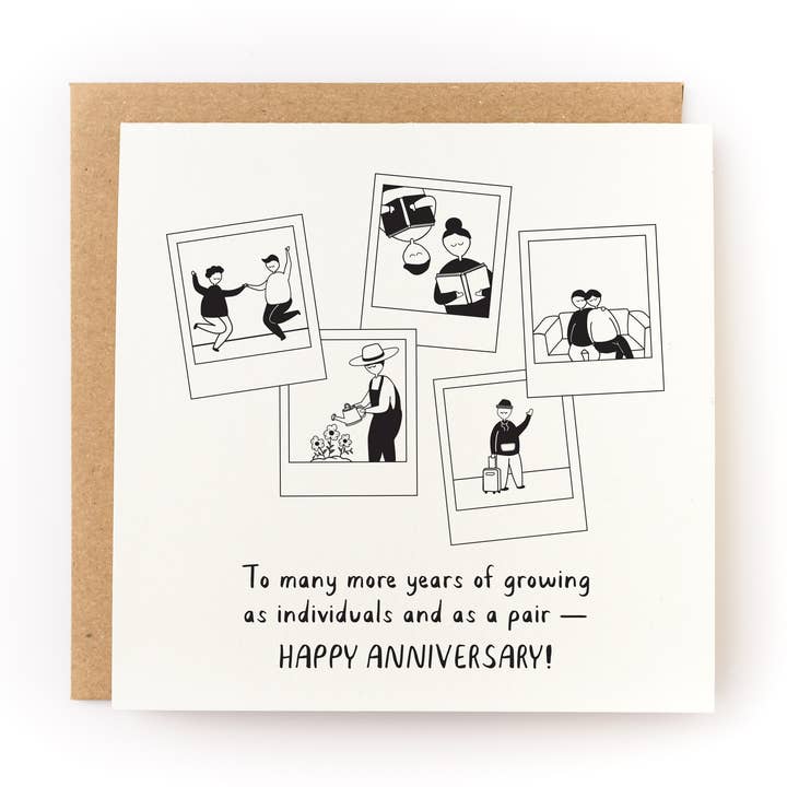 Polaroid Anniversary Card for wholesale by Kwohtations