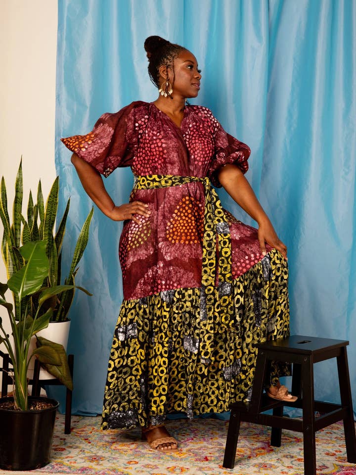 Robe longue Raina pour la vente par suakoko betty LLC