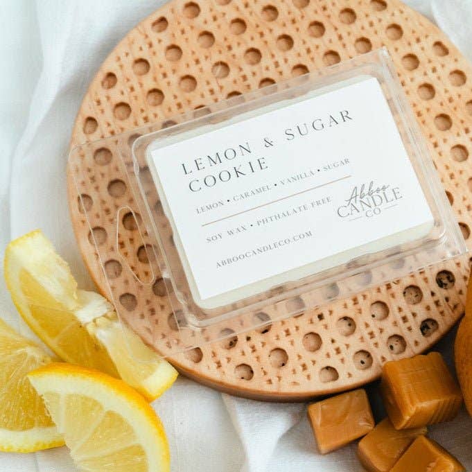 Lemon and Sugar Cookie Soy Wax Melts for wholesale by Abboo Candle Co