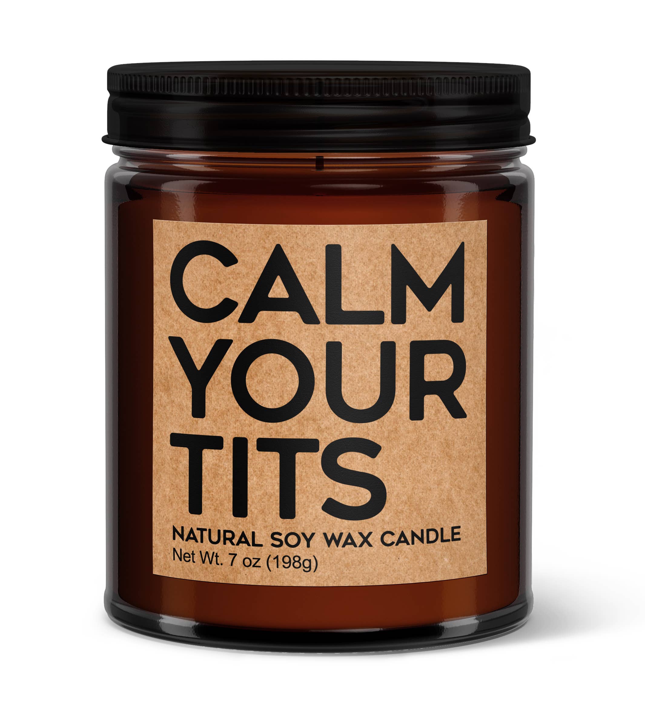 Wi-Wear – Vela em jarro/copo por atacado – Calm Your Tts Soy Vela de Soja Amber Top Screw Top Frasco Votive Frasco