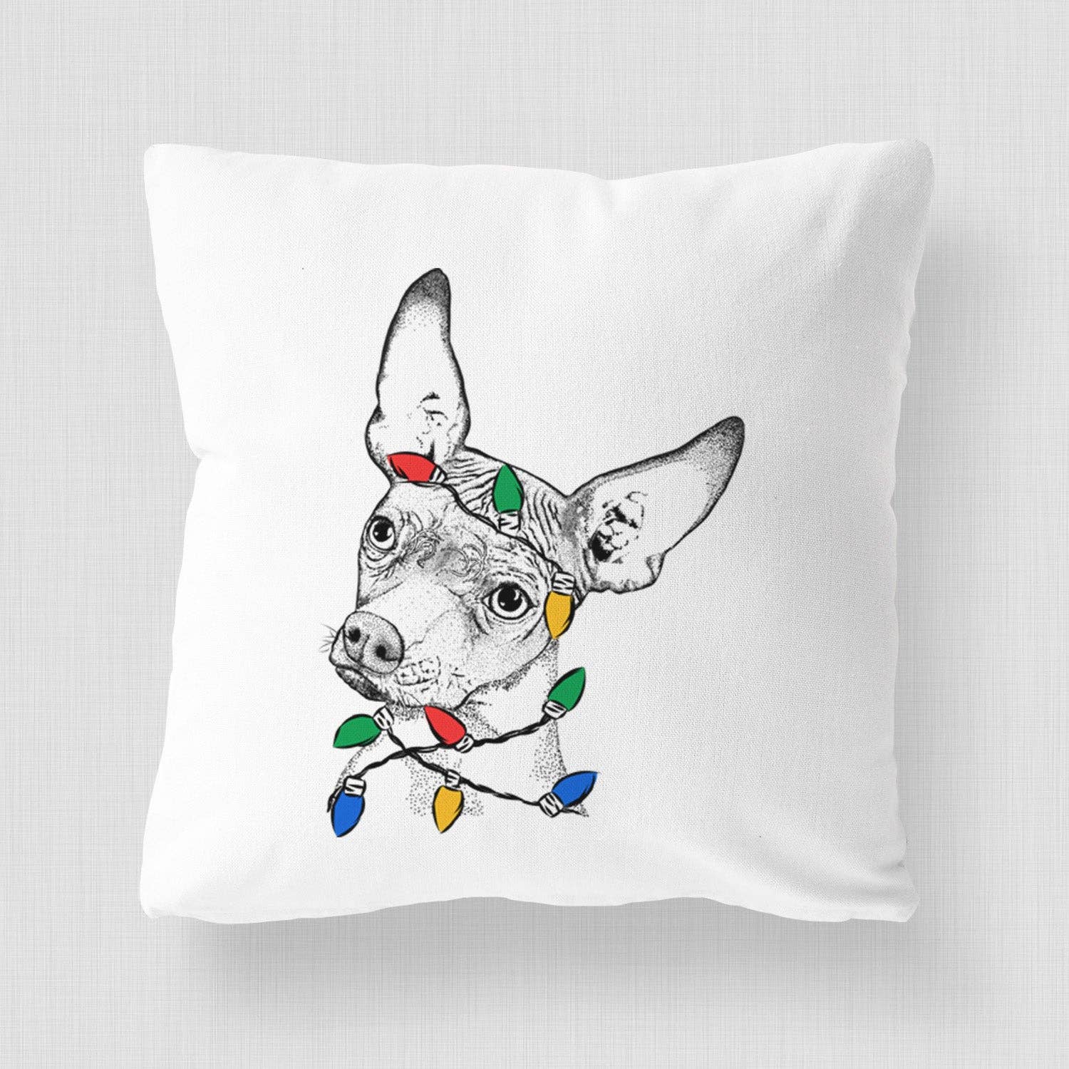 Inkopious - Wholesale Throw Pillow Cover - Kahlo the Xoloitzcuintli - Throw Pillow Cover9