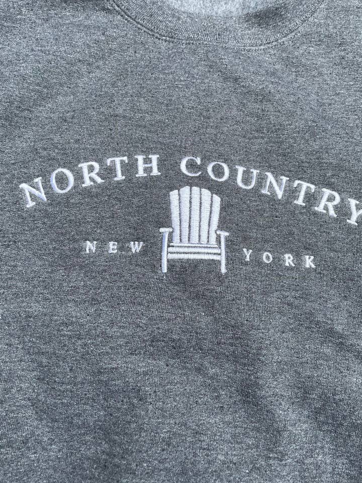Just Wandering Co. - Wholesale Sweatshirt - Women's - North Country Gildan Crewneck | Plattsburgh, New York | Embr4