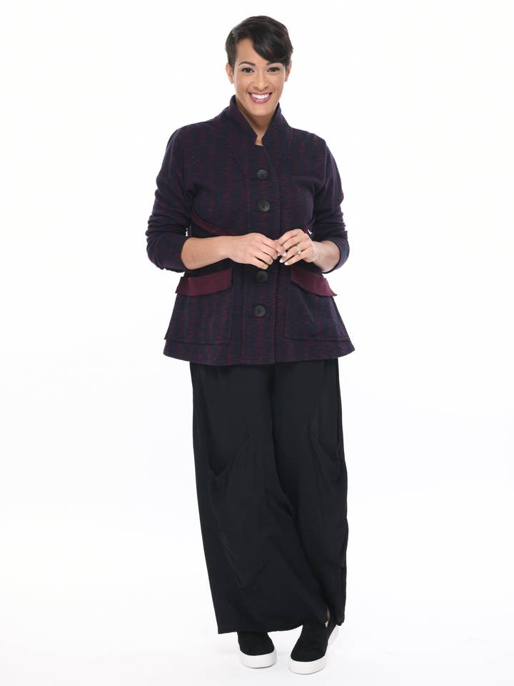 Giacca Essie K484 in Merlot* per la vendita all'ingrosso da parte di Tulip Clothing