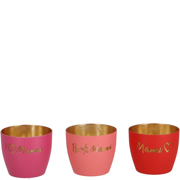 Vosteen - Wholesale Candle Holder - Metal Lantern Mom, 3 Designs, D7cm, H6cm, Inside#217