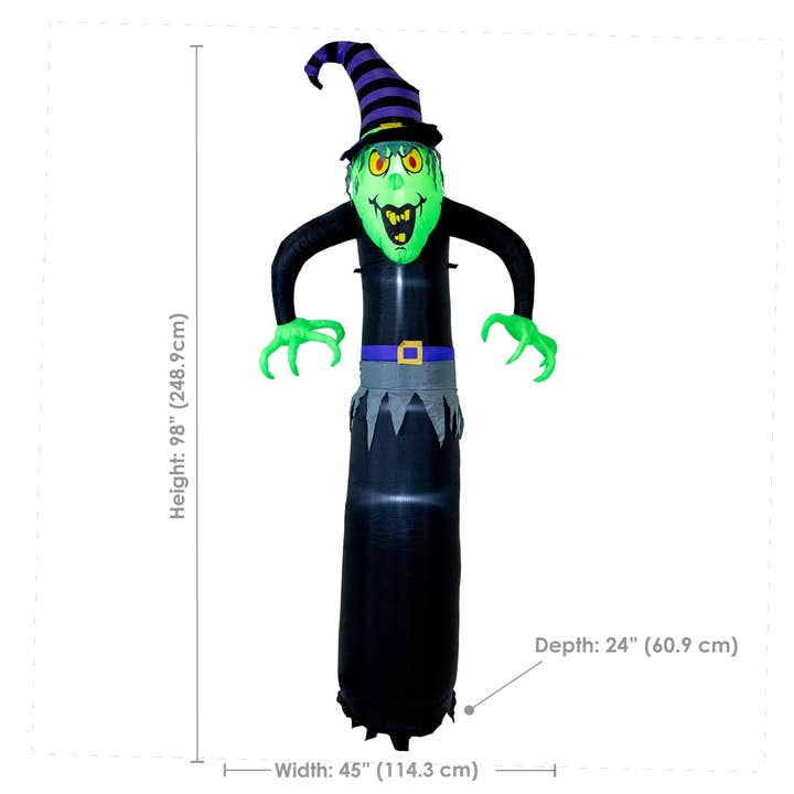Sunnydaze Decor - Wholesale Inflatables - Winifred the Wicked Witch Inflatable with LED Lights 👻