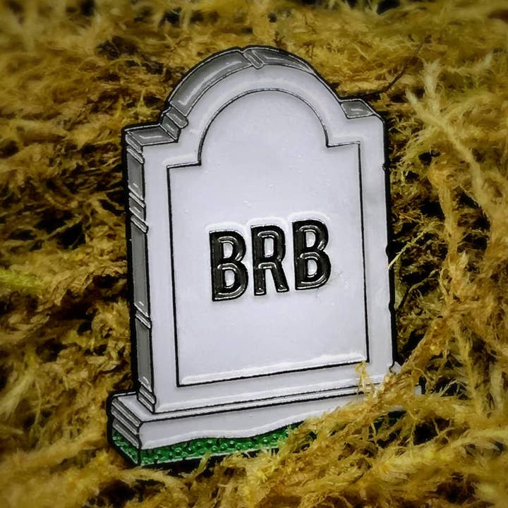Old Stock BRB Gravestone for wholesale by Crumby Pins