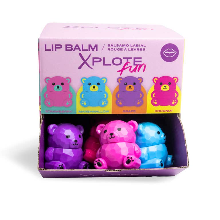 Aquarius Cosmetic SLU - Vendita all'ingrosso Burro di cacao - XPLOTE FUN BALSAMO LABBRA ORSETTO ASSORTITO1