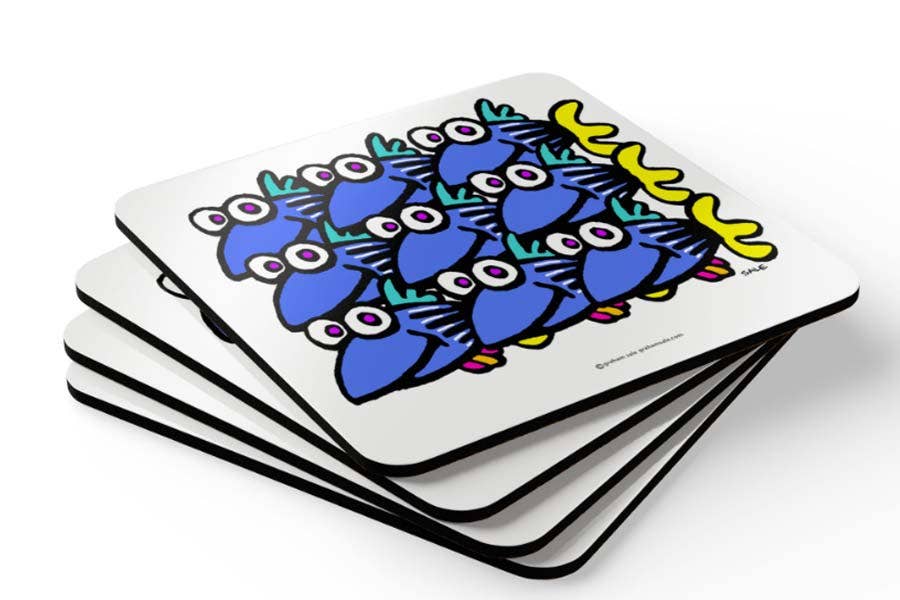 Graham Sale - Wholesale Coasters - Blue Fish.1