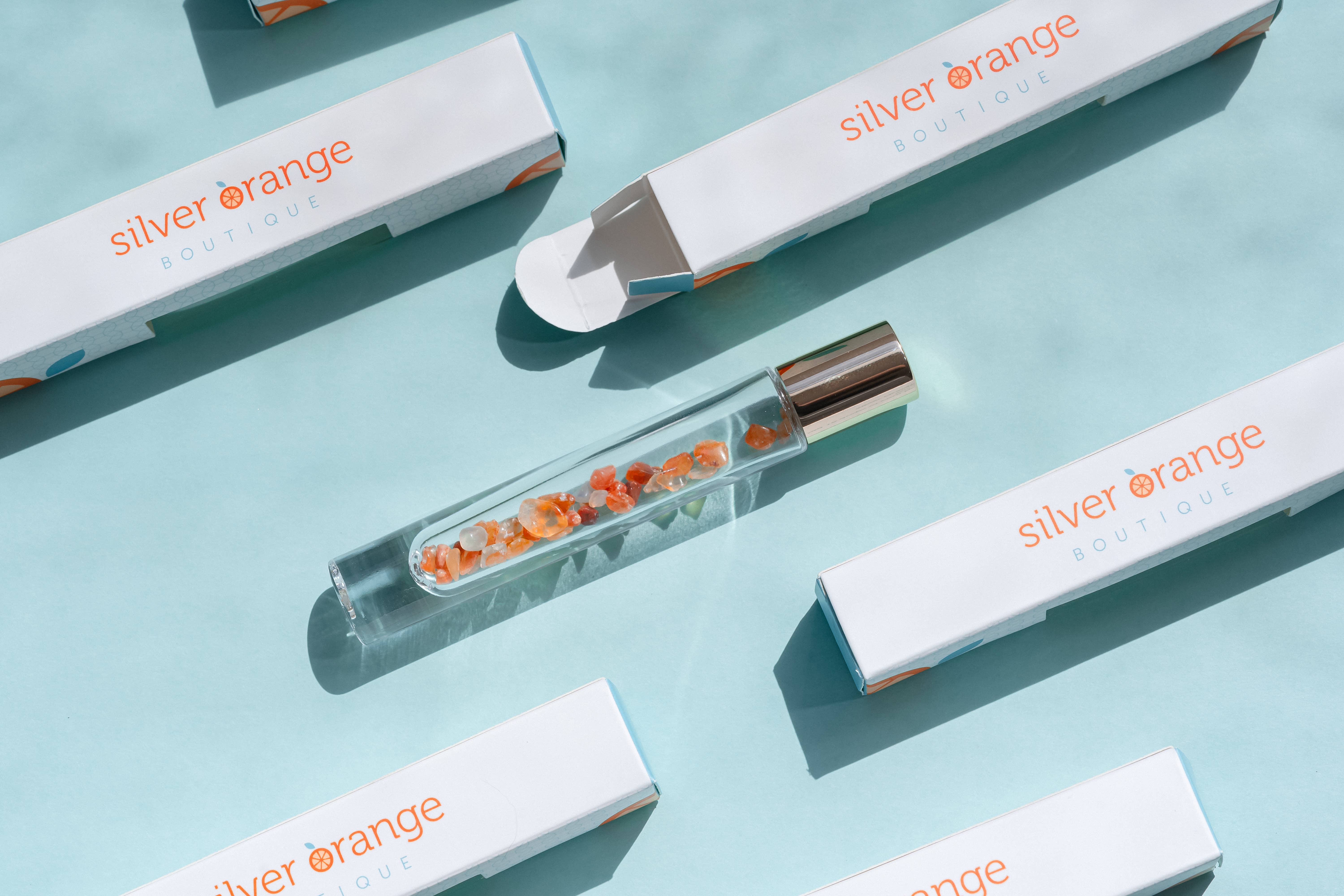 Silver Orange - Wholesale Essential Oil Holder - Crystal Essential Oil Roller Bottles – Empty & Refillable22