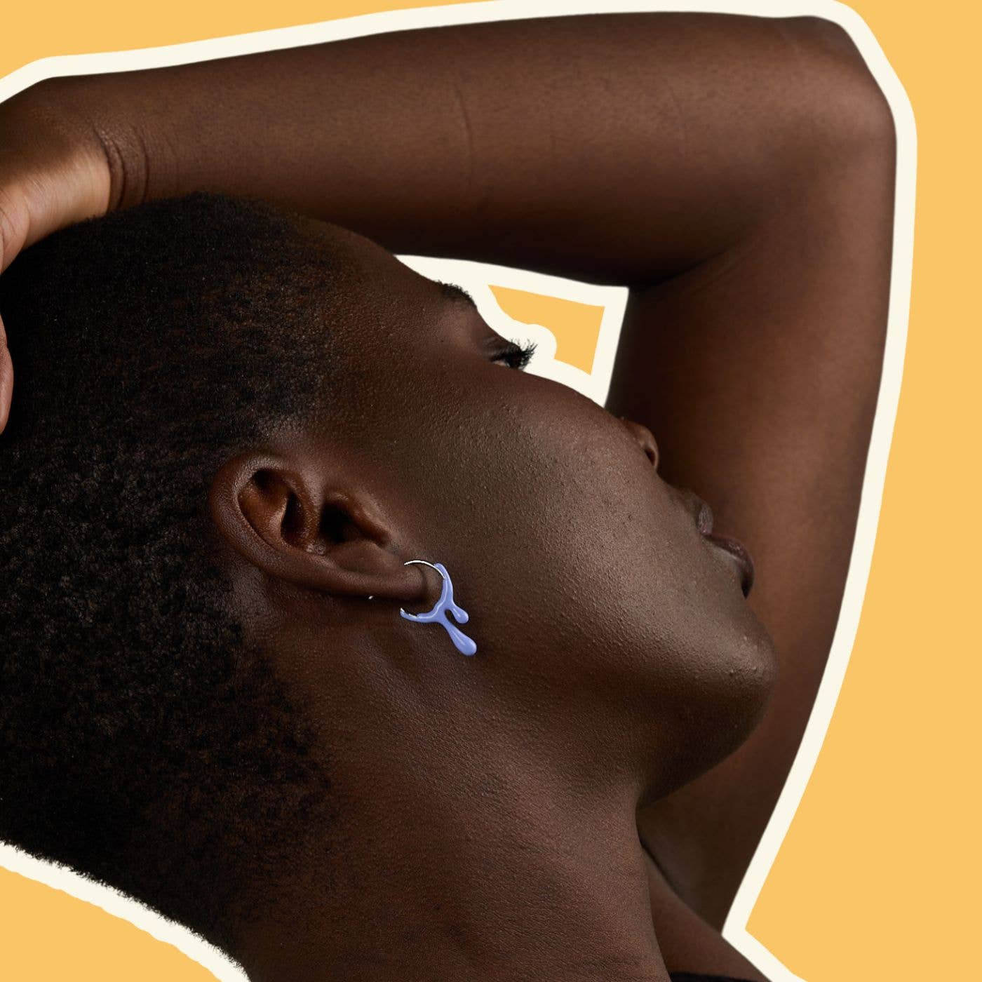 DOLCETTO DESIGNS – Brincos de argola por atacado – Brinco de Prata Gelato - Lavanda1