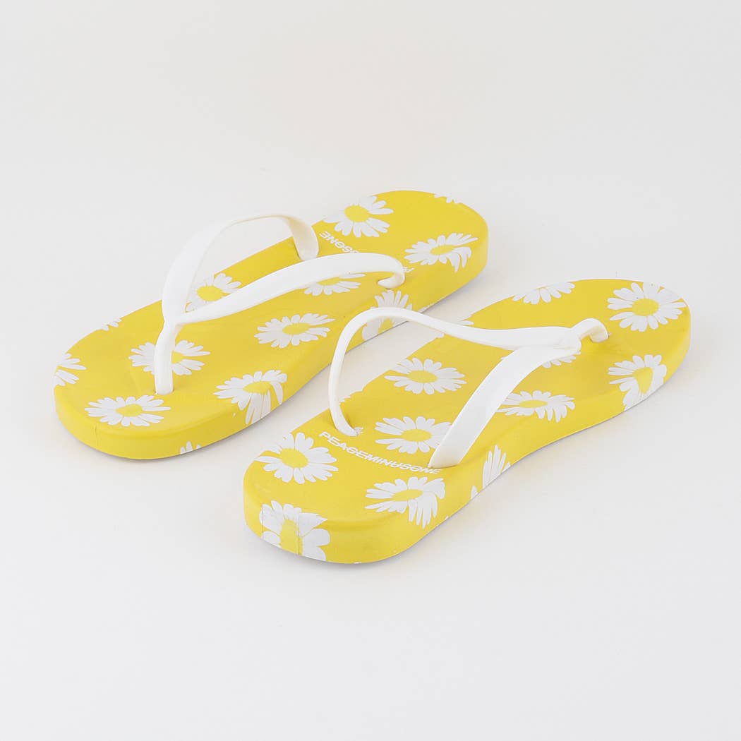 3AM BY H&D ACCESSORIES - Wholesale Flip Flops - Women's - Daisy Flower Flip Flops5