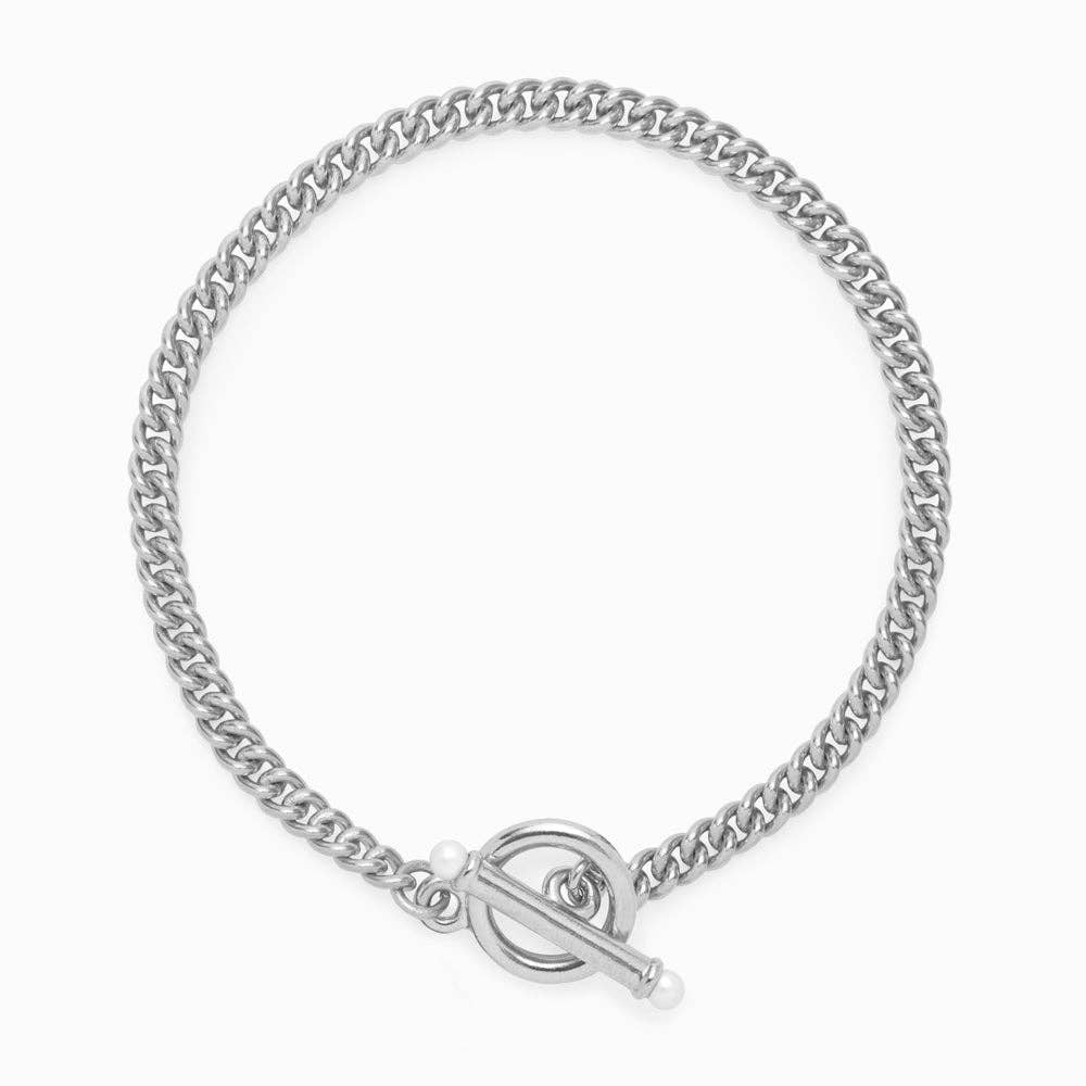 Brook & York - Wholesale Link & Chain Bracelet - Stella Pearl Toggle Chain Bracelet5