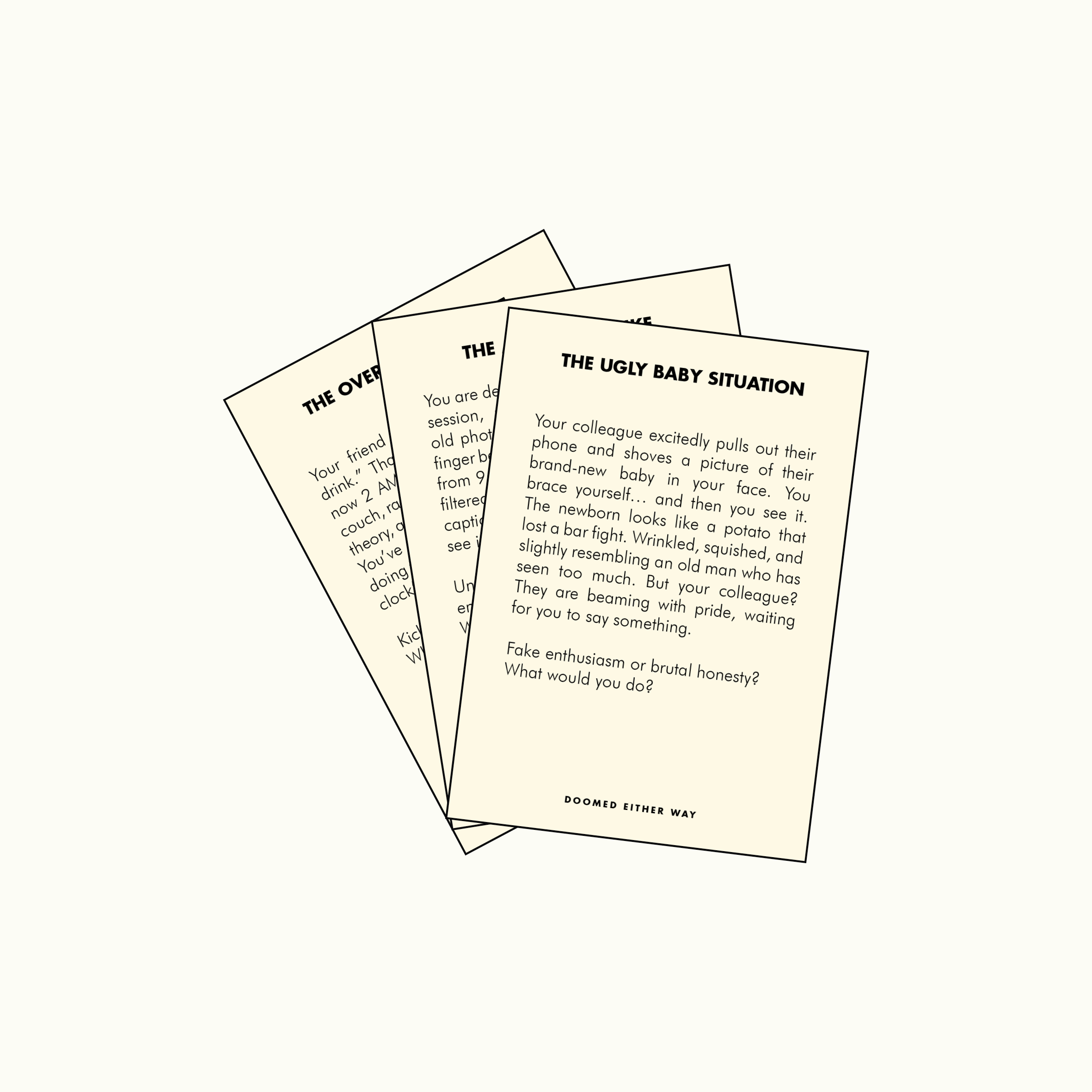 Brut - Wholesale Card Game - DOOMED EITHER WAY | DILEMMA GAME 4