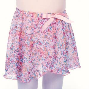 4461As Girls Assorted Mock Wrap Skirt with Ribbon Bow for wholesale by Dasha Designs