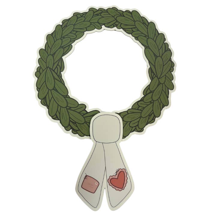 Casey Andrews Art - Wholesale Door Hanger - Hand Drawn Box Wood Wreath Door Hanger for Seasonal Sash Attachments2