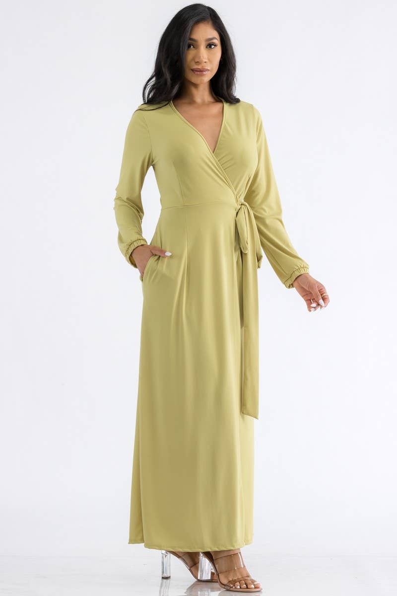 H&H Fashion Inc. - Wholesale Dress - Women's - HH548X1-LS PLUS SIZE LONG SLEEVE MAXI DRESS1