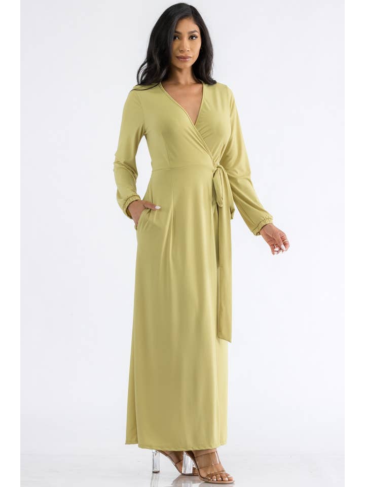 H&H Fashion Inc. - Wholesale Dress - Women's - HH548X1-LS PLUS SIZE LONG SLEEVE MAXI DRESS1