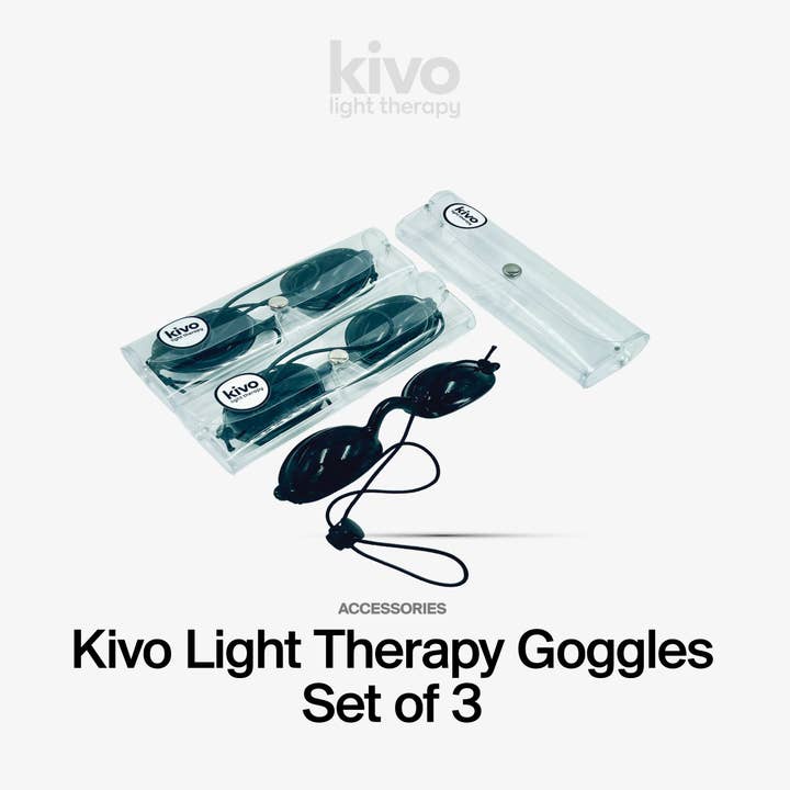 Kivo Goggles: Blue, NIR, and Light Therapy Eye Goggles for wholesale by Kivo Red Light Therapy