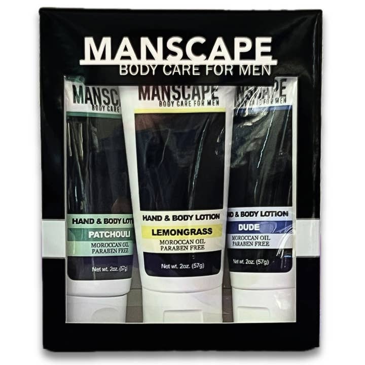 Coffret Cadeau - Trio de Lotions 60ml - MANSCAPE pour la vente par Cashmere Bath | MANSCAPE | Blue Sea Body Care