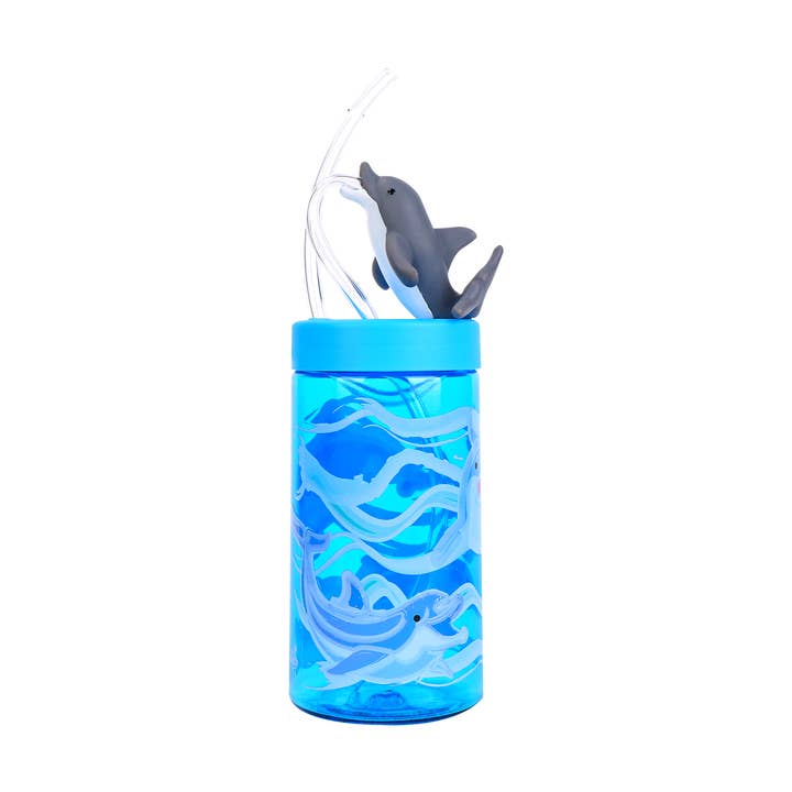 Kids Animal Water Bottles Dolphin Sip with Me 12oz for wholesale by SRM Entertainment