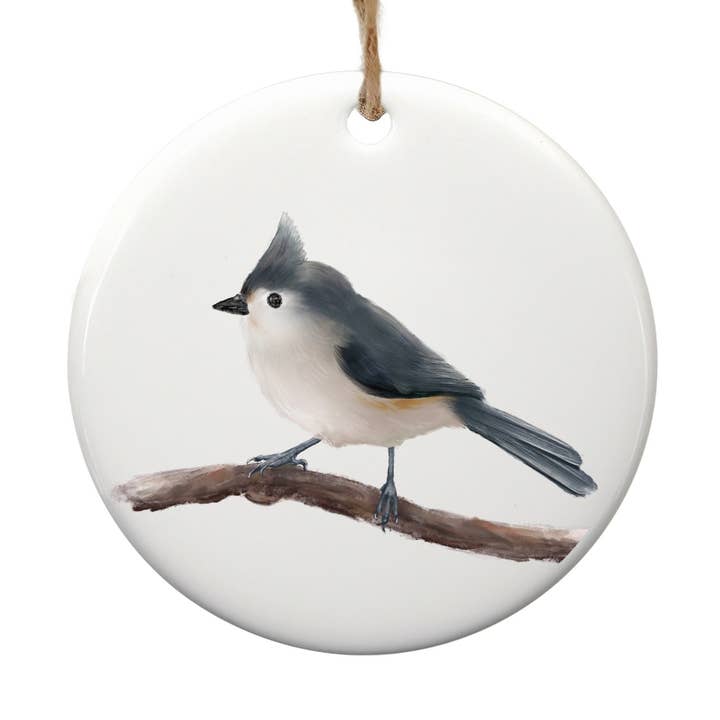 Ornamento in ceramica Cincia ciuffolotto per la vendita all'ingrosso da parte di MerikaArt