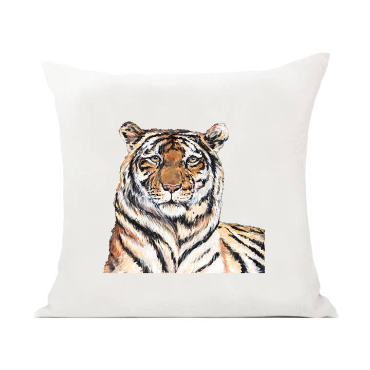 16 x 16” Tiger Pillow for wholesale by Mads Studio & Co.