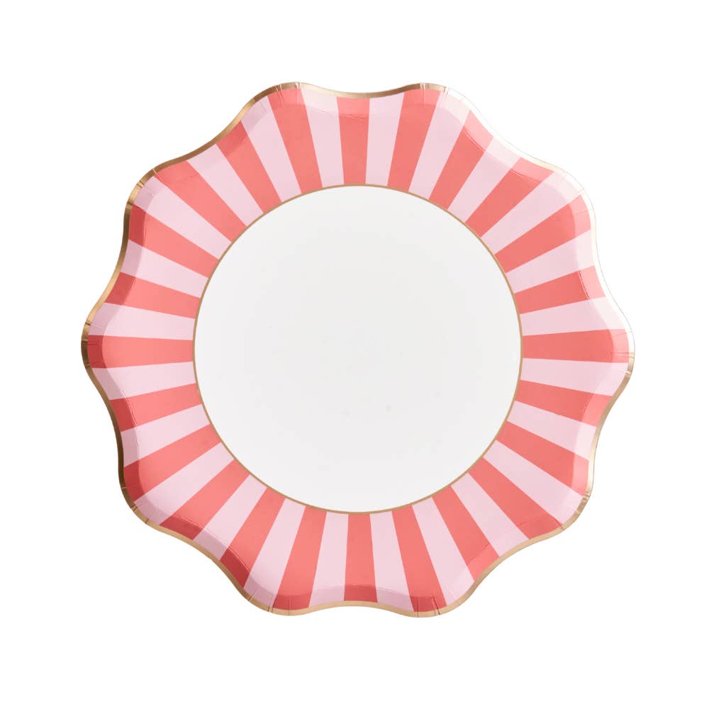 Harlow & Grey - Wholesale Disposable Plate - Palm Beach - Pink & Green Large Paper Plates6