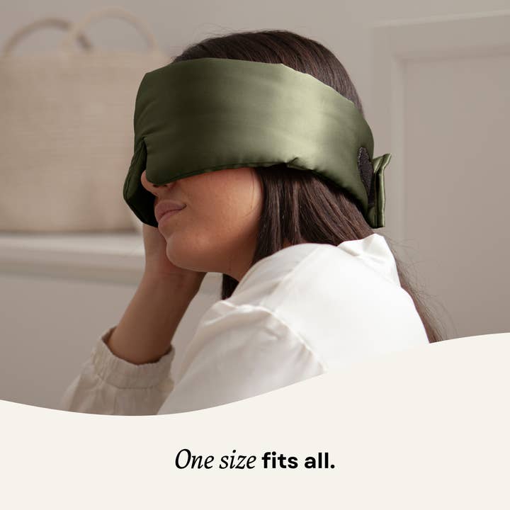 Sunday Silks - Wholesale Sleep/Eye Mask - Silk Sleep Mask Cloud Olive5