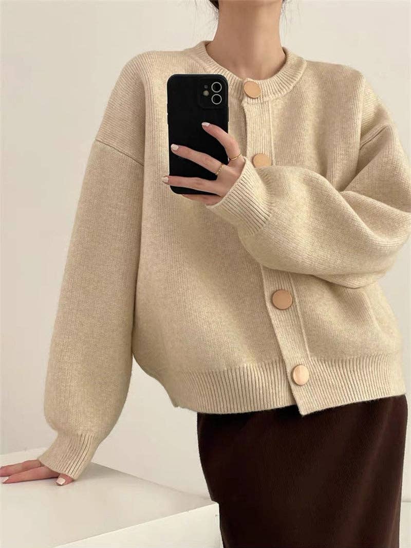 Marayn - Wholesale Cardigan – Women’s - Chic Knit Cardigan Korean Style Cozy  Modern11